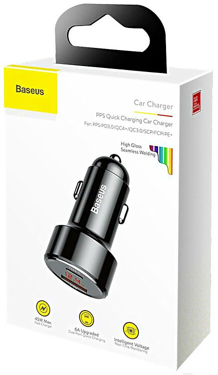 Автомобильное зарядное Baseus Magic Series Black (CCMLC20C-01)