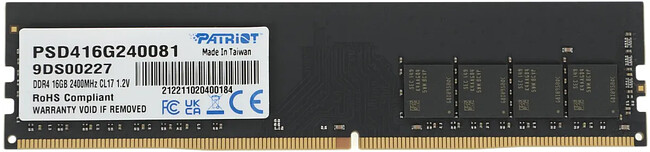 Оперативная память Patriot 16Gb DDR4 (PSD416G240081) Оперативная память Patriot 16Gb DDR4 (PSD416G240081)