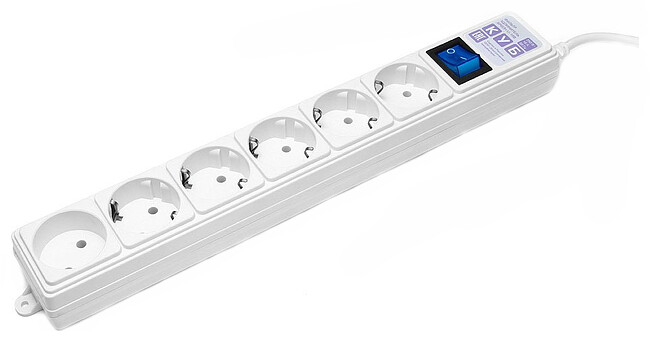 Сетевой фильтр Power Cube SPG6-16-5М 5м 6 розеток белый