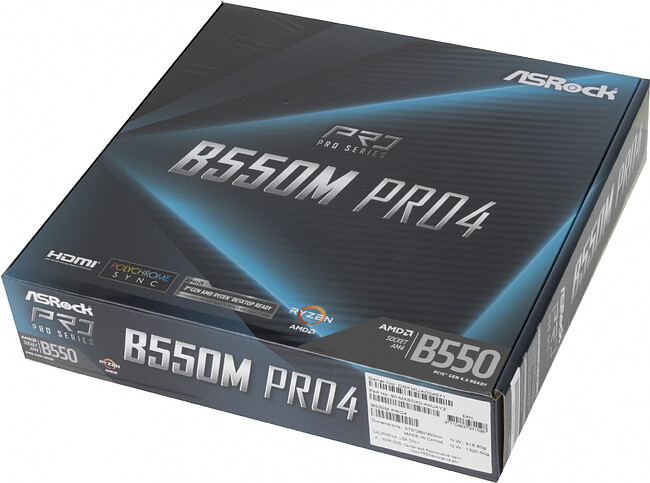 Материнская плата ASRock B550M Pro4 DDR4
