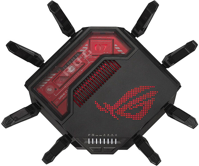 Роутер Asus ROG Rapture GT-BE19000 черный (90IG0850-MO9A0V)