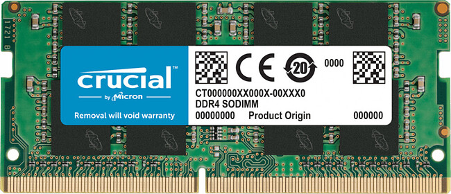 Оперативная память Crucial 8GB DDR4 SODIMM PC4-25600 (CT8G4SFRA32A)