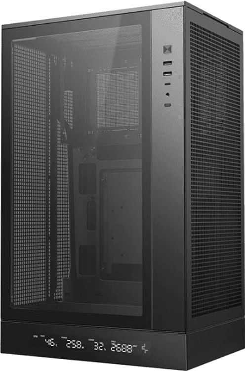 Корпус DeepCool CH270 Digital без БП черный (R-CH270-BKNDM0-G-1)