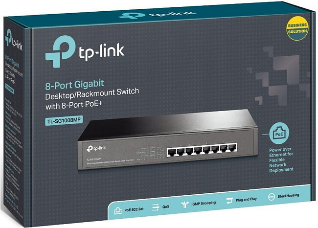 Коммутатор TP-Link TL-SG1008MP
