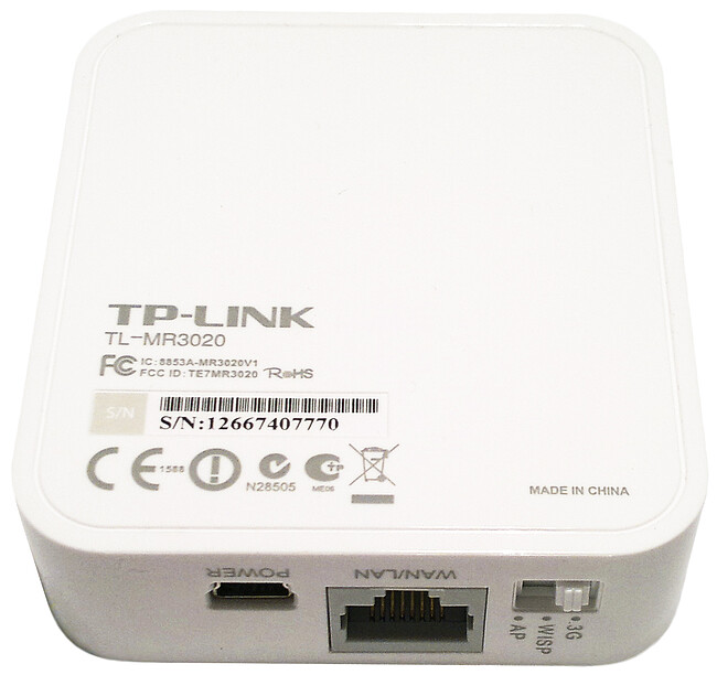 Wi-Fi роутер TP-Link TL-MR3020