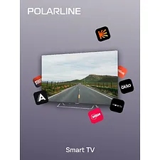 Телевизор PolarLine 65PQ71STC-SM черный/серебристый
