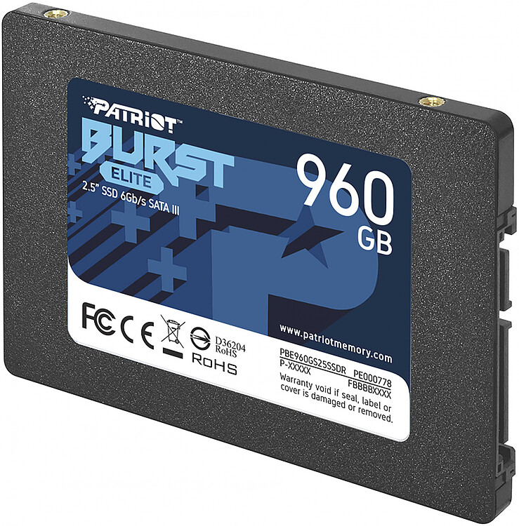 SSD диск Patriot Burst Elite 960GB (PBE960GS25SSDR)