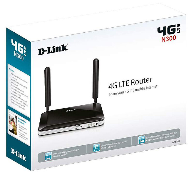 Роутер 4G Wi-Fi D-Link DWR-921/R3GR4HD