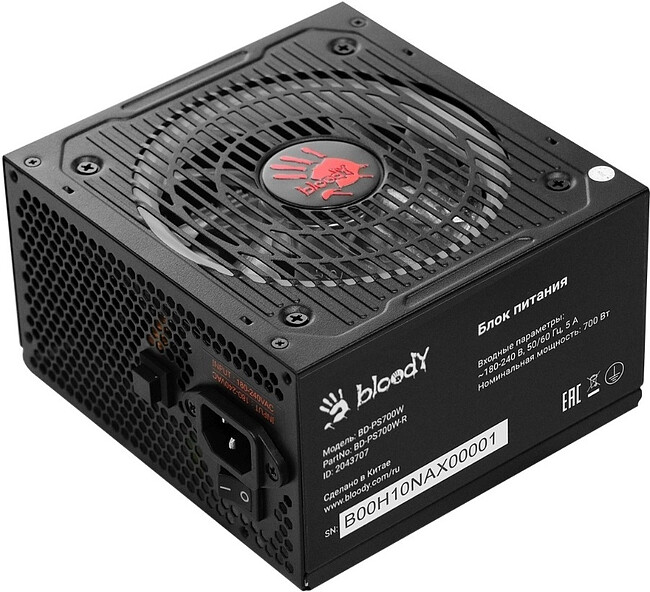 Блок питания Bloody ATX 700W White (BD-PS700W-R)
