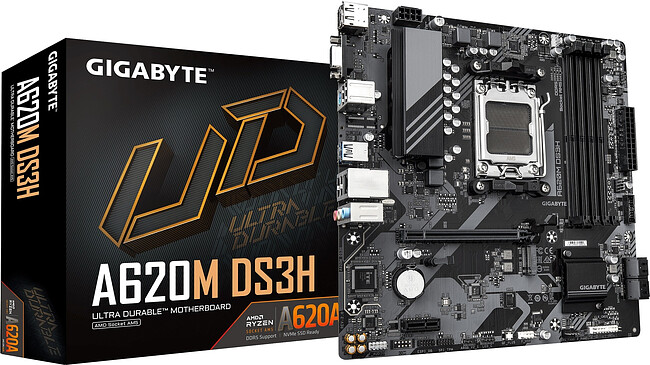 Материнская плата GigaByte A620M DS3H rev. 2.0