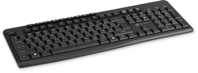 Клавиатура Oklick K225W черный (1875232)