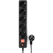 Сетевой фильтр Гарнизон ECL-5-B-1.4 черный (22425)