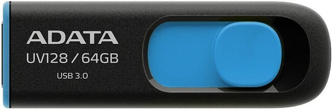 USB Flash-накопитель A-Data UV128 64GB Blue (AUV128-64G-RBE)