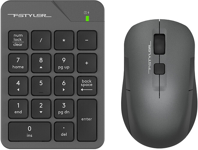 Набор периферии A4Tech Fstyler Air серый (FG1600C)