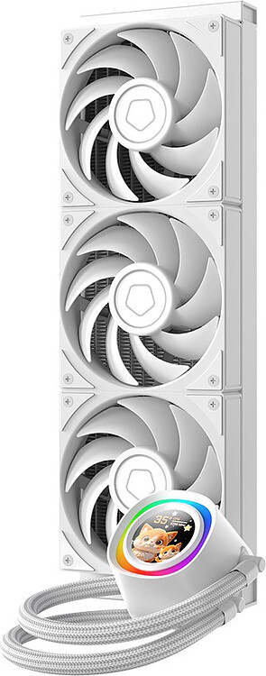 Система жидкостного охлаждения для процессора ID-Cooling FX360 LCD PE White