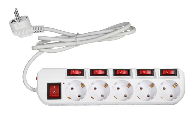 Сетевой фильтр Buro 500SH-1.8-SW-W