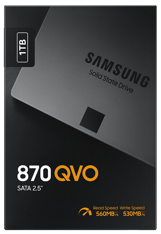 SSD диск Samsung 870 QVO 1TB (MZ-77Q1T0BW)