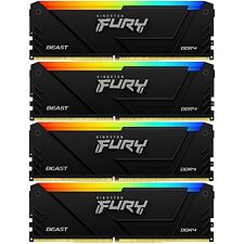 Оперативная память Kingston Fury Beast RGB Gaming DDR4 4x8GB (KF432C16BB2AK4/32)