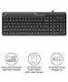 Клавиатура A4Tech Fstyler черный/серый (FK25)