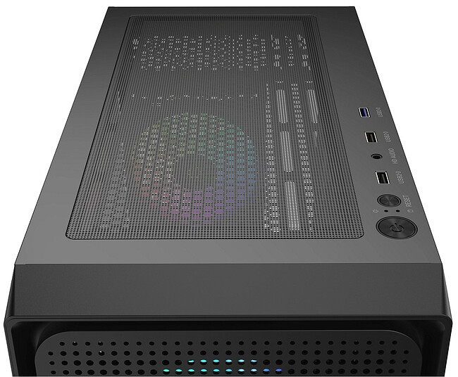 Корпус Ocypus Gamma C50 BK ARGB mATX без БП (Gamma-C50-BKG400XX-GL)
