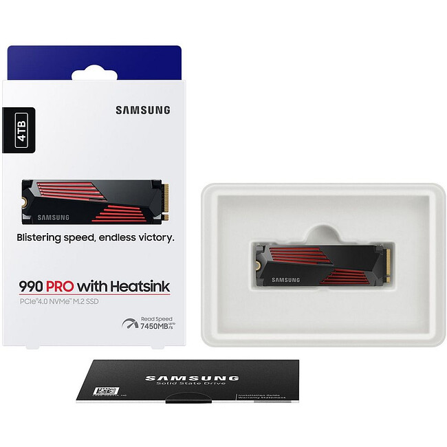 SSD диск Samsung 990 Pro 4TB (MZ-V9P4T0GW)