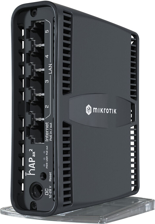 Беспроводной маршрутизатор MikroTik hAP ax2 (C52IG-5HAXD2HAXD-TC) Беспроводной маршрутизатор MikroTik hAP ax2 (C52IG-5HAXD2HAXD-TC)