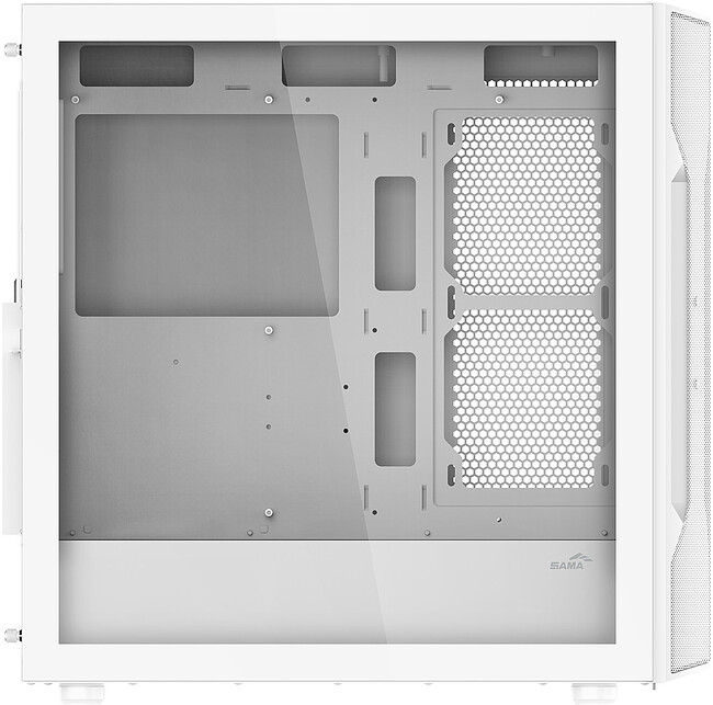 Корпус Sama S40 WH ATX без БП белый (S40-WHAPA4X1-GL)