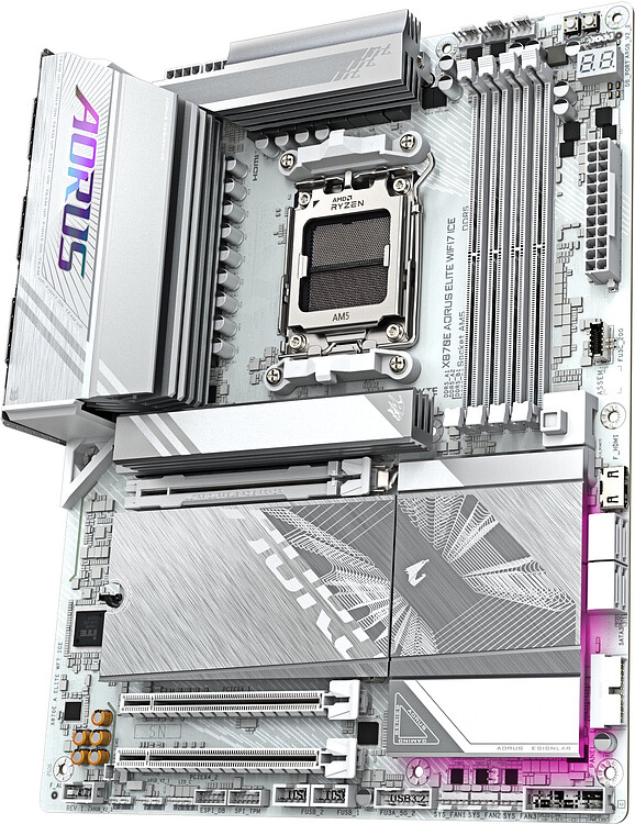Материнская плата Gigabyte X870E Aorus Elite WIFI7 Ice rev. 1.3