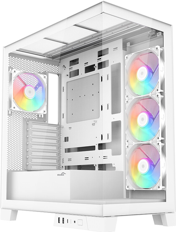 Корпус Sama V50 WH белый (V50-WHADA4X1-GL)