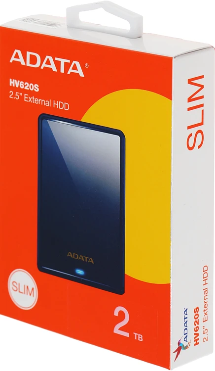 Внешний накопитель A-Data HV620S 2TB Blue (AHV620S-2TU31-CBL)