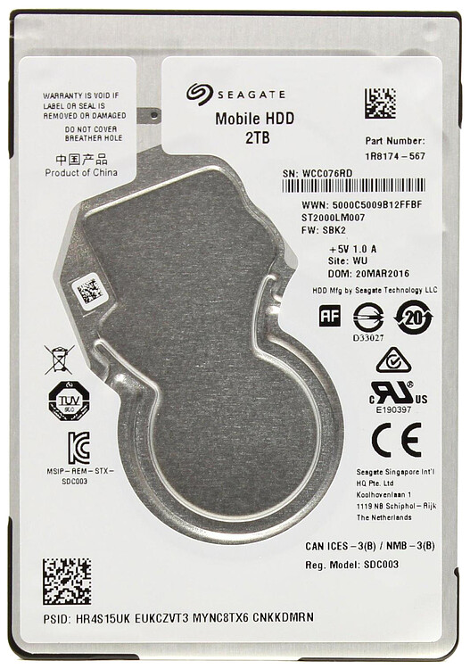 Жесткий диск Seagate Mobile 2TB (ST2000LM007)
