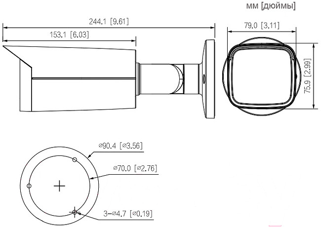 Камера видеонаблюдения Dahua DH-IPC-HFW3241TP-ZAS-S2 2.7-13.5мм белый (DH-IPC-HFW3241TP-ZAS-27135-S2)
