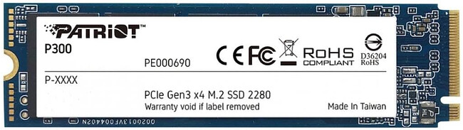 SSD диск Patriot M.2 2.0Tb P300 (P300P2TBM28)
