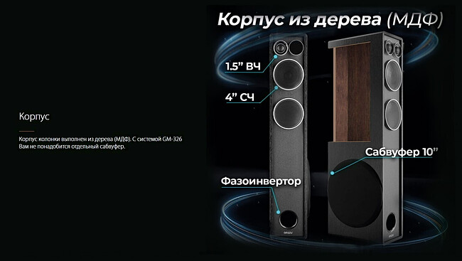 Акустика Ginzzu GM-326