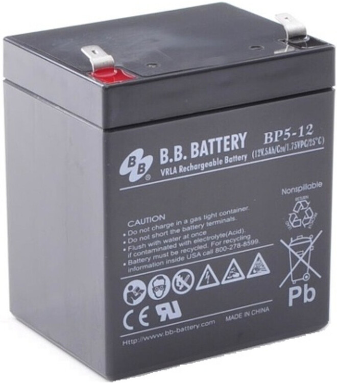 Аккумулятор для ИБП B.B. Battery 12В/5 А·ч (BP5-12)