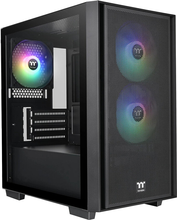 Корпус Thermaltake Versa H16 TG ARGB mATX без БП Black (CA-1Y8-00S1WN-02)