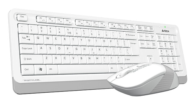 Набор периферии A4Tech Fstyler FG1010S белый/серый