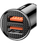 Автомобильное зарядное Baseus Circular Plastic Black (CCALL-YD01)