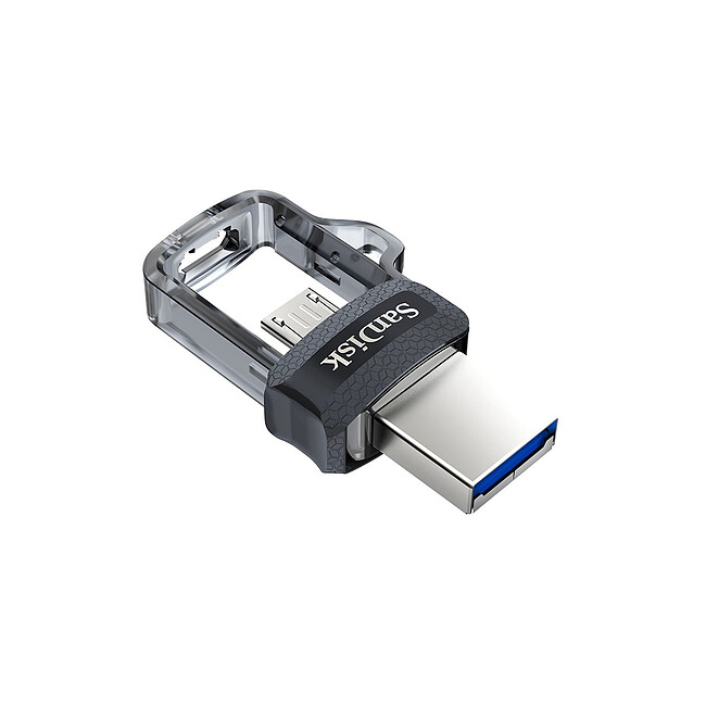 USB Flash-накопитель SanDisk Ultra Dual Drive M3.0 128GB черный/серый (SDDD3-128G-G46)