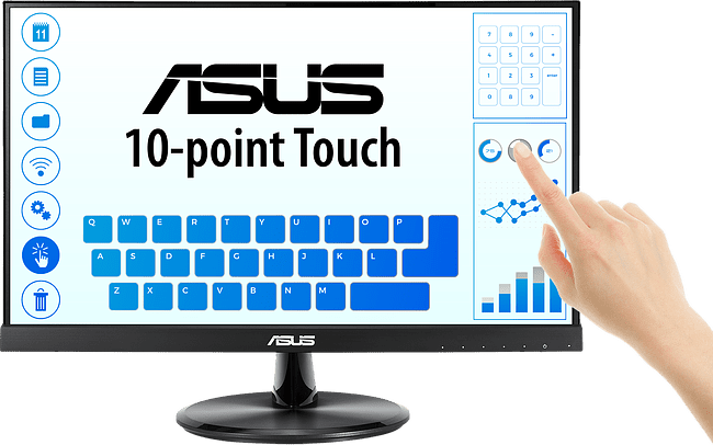 Монитор Asus VT229H черный (90LM0490-B01170)