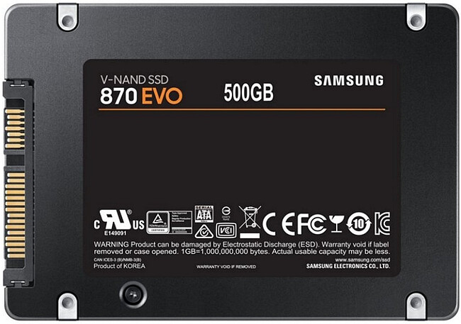 SSD диск Samsung 870 Evo 500GB (MZ-77E500BW)