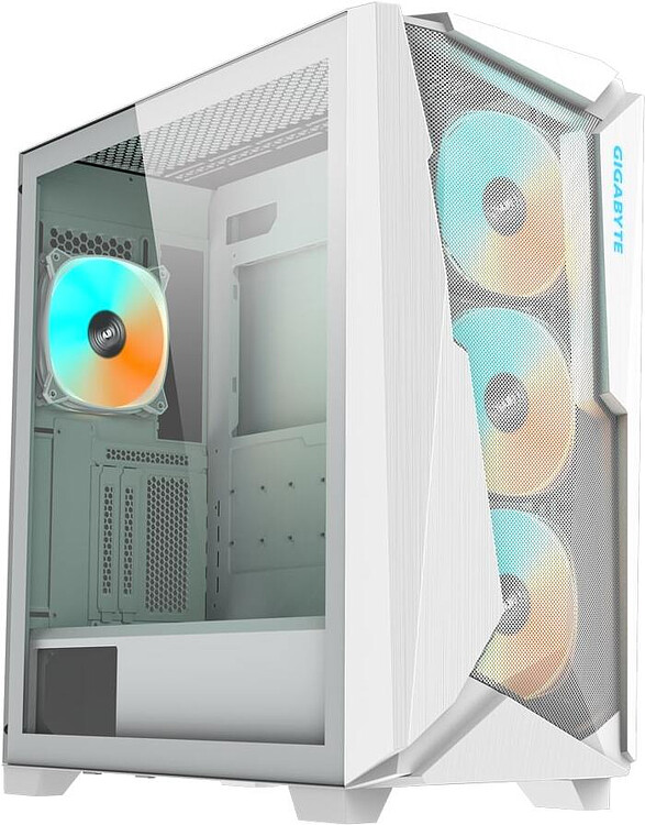 Корпус Gigabyte C301 Glass V2 без БП White (GB-C301GW)