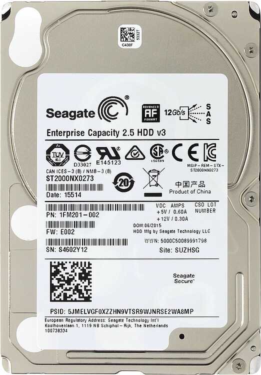 Жесткий диск Seagate ST2000NX0273 Жесткий диск Seagate ST2000NX0273