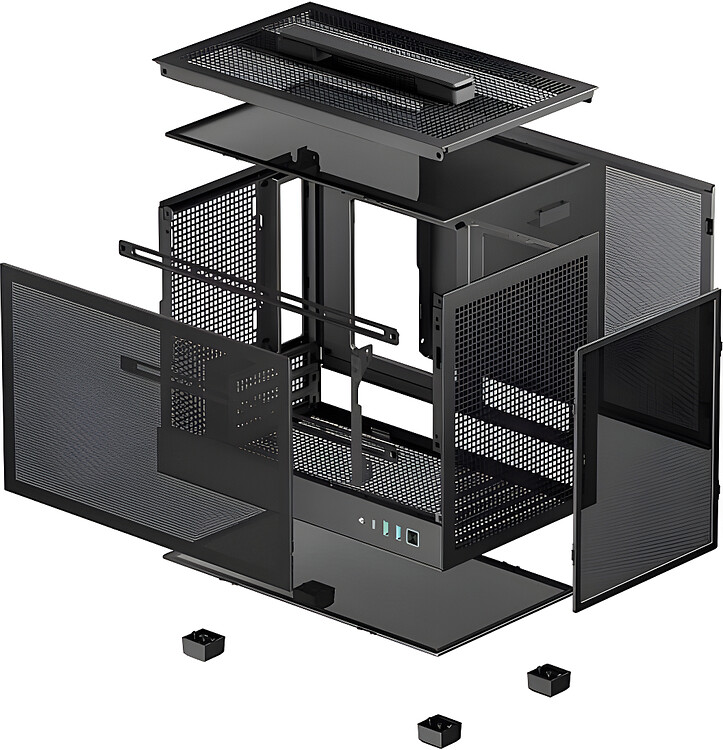 Корпус DeepCool CH160 Mesh без БП Black (R-CH160-BKNMI0-G-1)