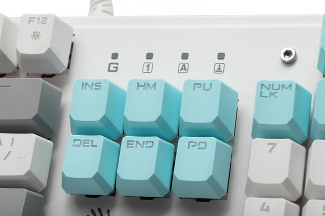 Клавиатура A4Tech Bloody S510R Icy White/blms Red