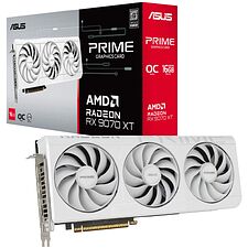 Видеокарта ASUS RX 9070 XT Prime White OC 16GB GDDR6 PRIME-RX9070XT-O16G-WHITE (90YV0L75-M0NA00)