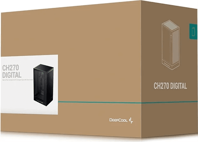 Корпус DeepCool CH270 Digital без БП черный (R-CH270-BKNDM0-G-1)