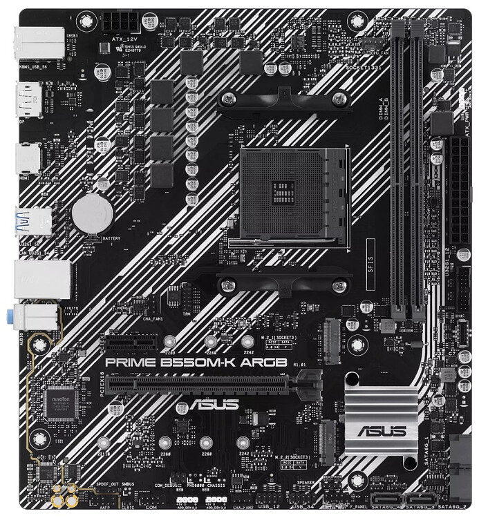 Материнская плата Asus Prime B550M-K ARGB (90MB1GC0-M0EAY0)