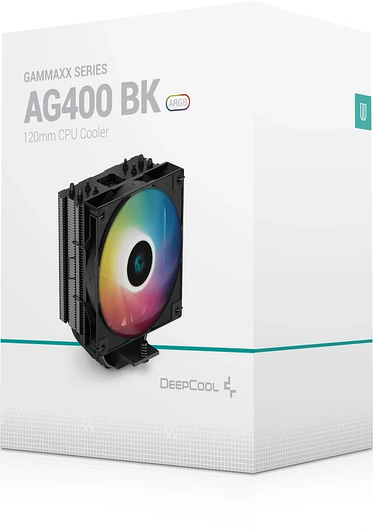 Кулер для процессора DeepCool AG400 BK ARGB BULK черный (R-AG400-BKANMC-BP-NA-2)