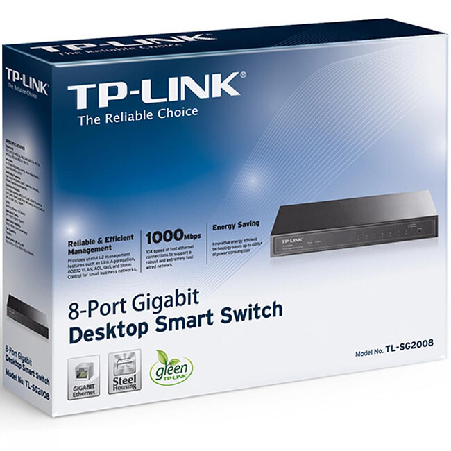 Коммутатор TP-Link TL-SG2008